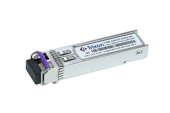 購入 TSB-GE20-53DCR 1.25G SFP BIDI 20km トランシーバー 1550nm/1310nm 波長 -5°C ~+70°C SMF オンライン製造