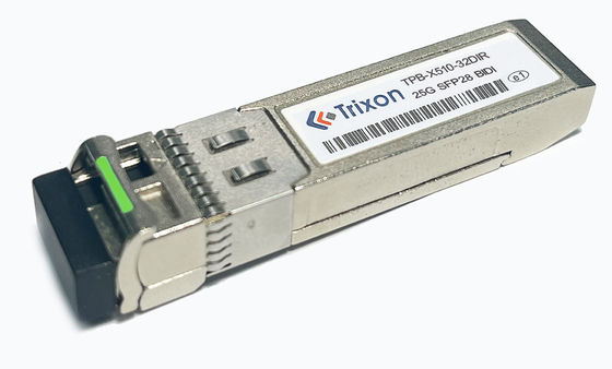 BIDI 10km 25G SFP28 オプティカルトランシーバーとLCコネクタ TX1310nm RX1270nm