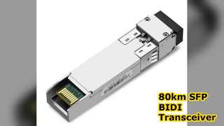 80km SFP+ BIDI トランシーバー 10.3Gbps 長距離